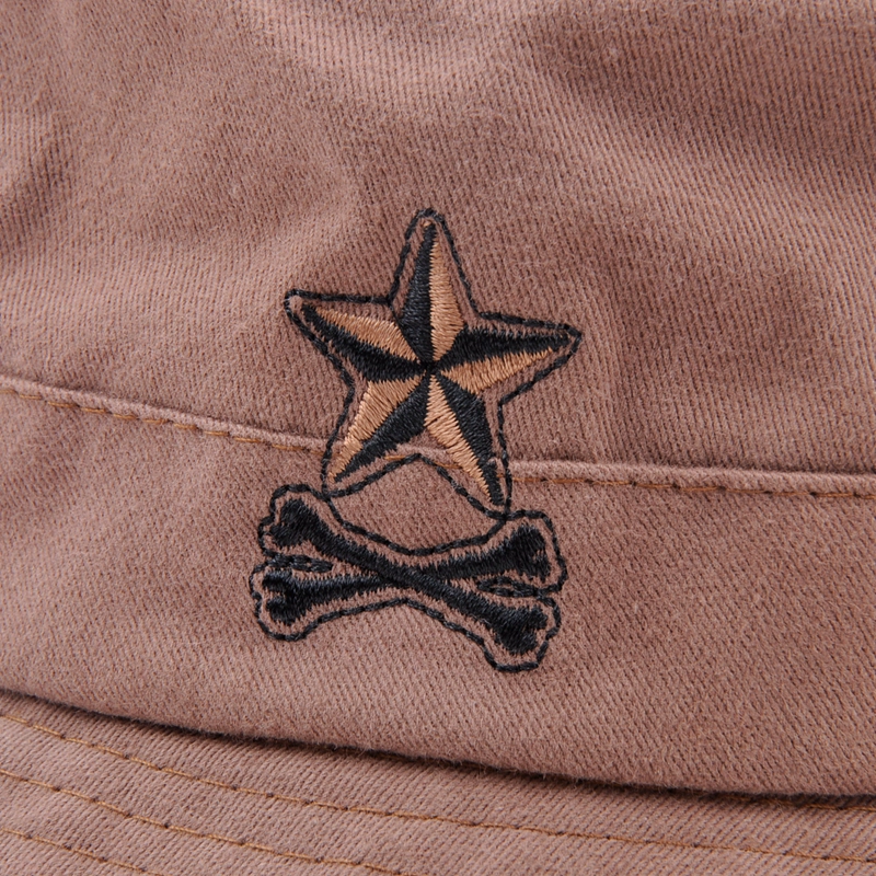 custom embroidery patch cotton bucket hat