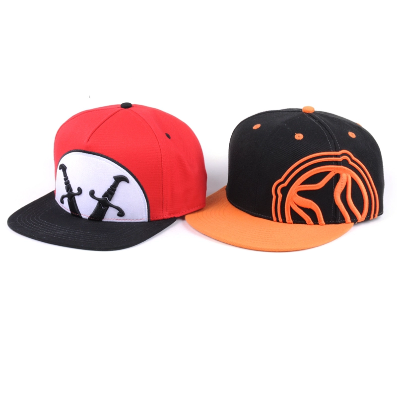 عرف التطريز قبعة snapback ، مخصص فاتورة قبعة snapback شقة