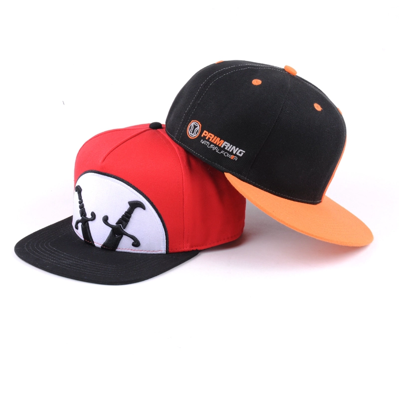 عرف التطريز قبعة snapback ، مخصص فاتورة قبعة snapback شقة