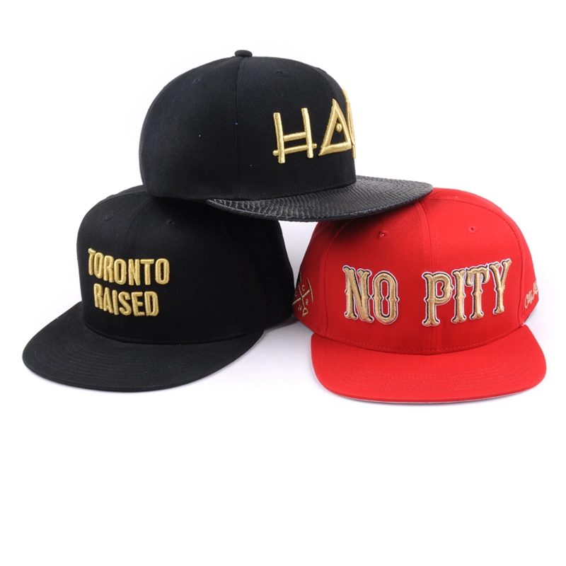 προσαρμοσμένο καπάκι snapback κεντήματος με λογότυπο, 3d σχέδια κεντήματος για καπέλα