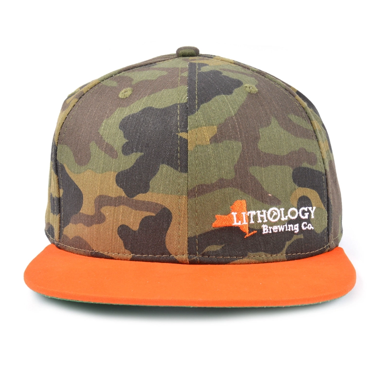 casquettes à bord plat sur mesure chine, chapeaux à capuche camo