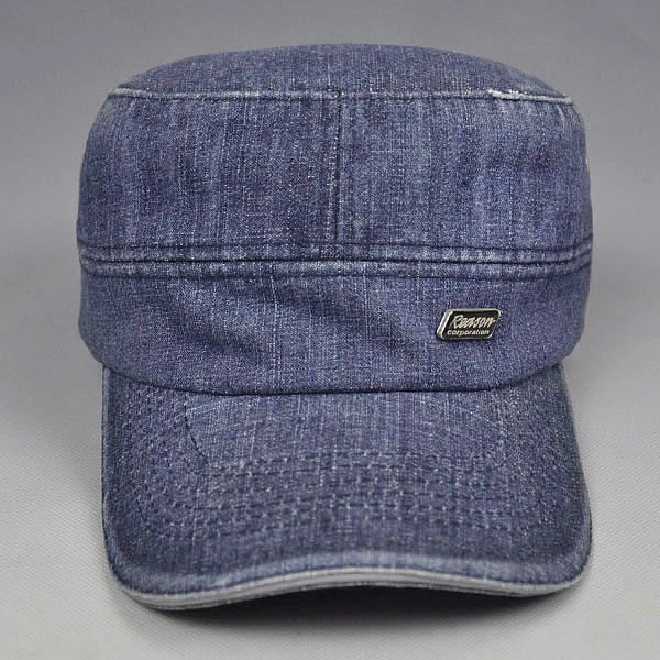 Custom Flat Rand Caps China, Plain Denim SnapBack Hut