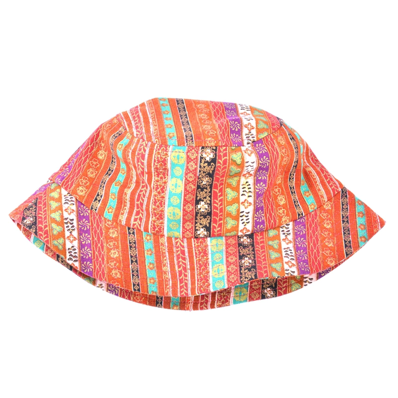 custom flower printing bucket hats design logo