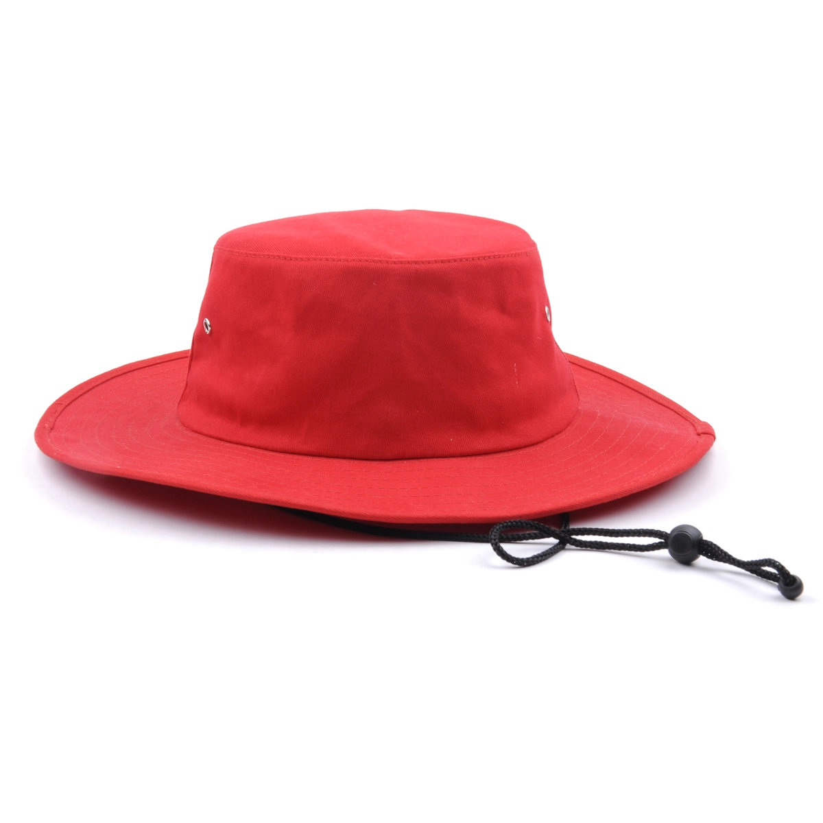 cappello a secchiello per piping in bianco rosso personalizzato