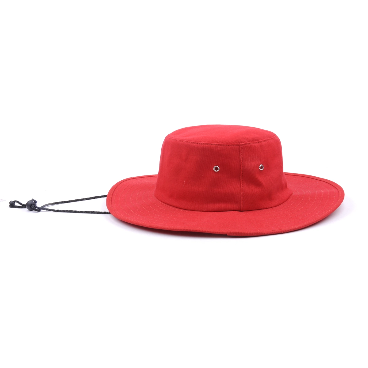 cappello a secchiello per piping in bianco rosso personalizzato