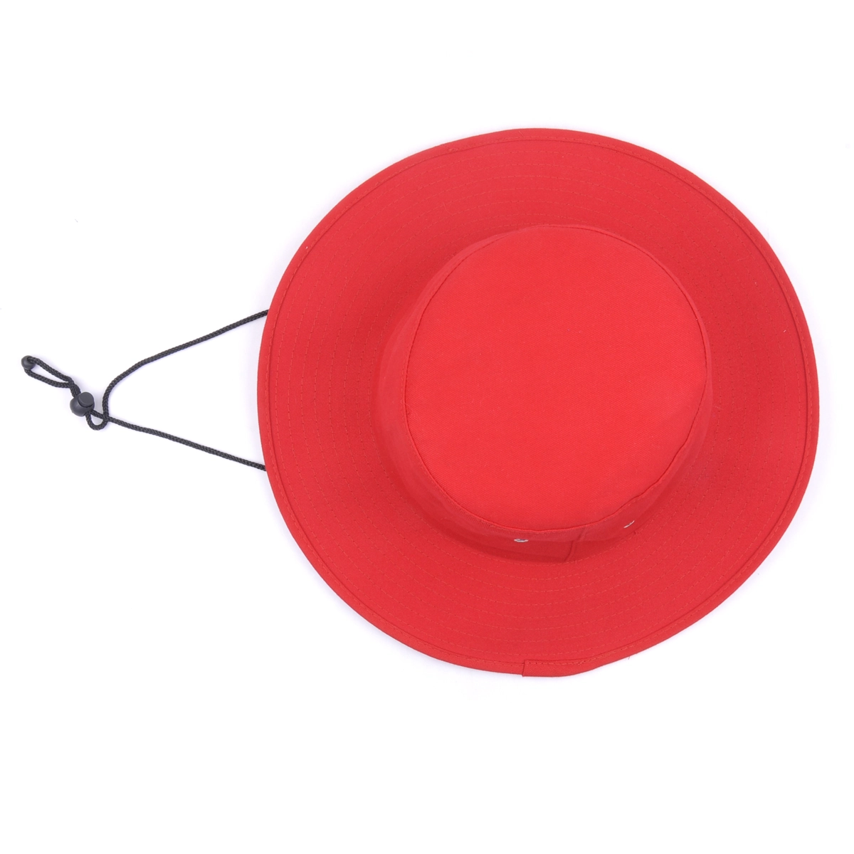 cappello a secchiello per piping in bianco rosso personalizzato