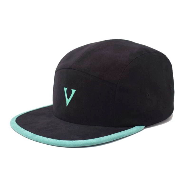 China benutzerdefinierte VFA schwarz Wildleder 5 Panels Snapback Hüte Hersteller