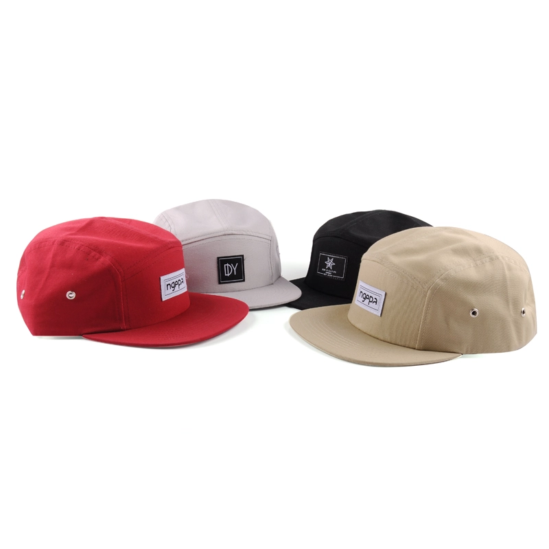 aangepaste print leeg patroon 5 panel hat cap groothandel