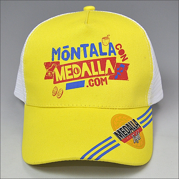 5 paneles impresos personalizados malla gorras de camionero