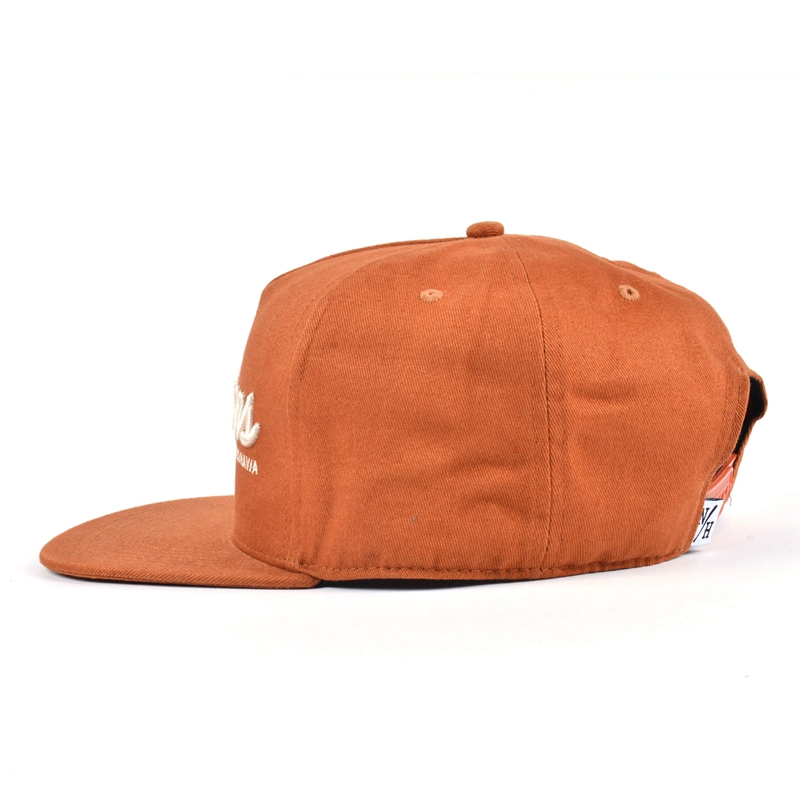 diseño 3d bordado 5 paneles snapback caps personalizado