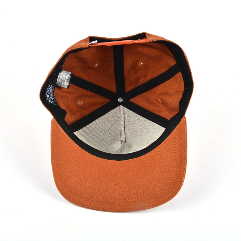 diseño 3d bordado 5 paneles snapback caps personalizado