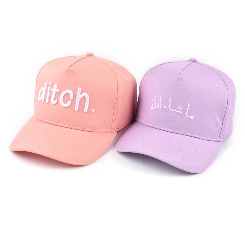 diseño 5 paneles gorras de beisbol sombreros deportivos personalizados