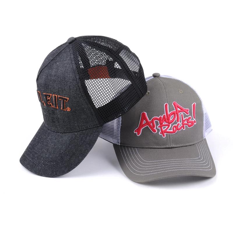 design embroidery baseball custom sports trucker mesh hats