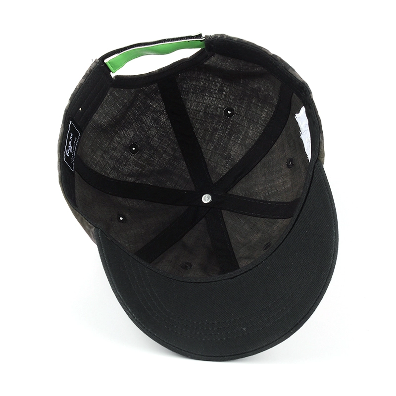 logo broderie design chapeaux de papa sport camo 6 panneaux