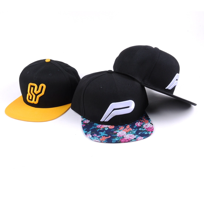 σχεδιασμός λογότυπο επίπεδη καπάκι snapback καλύμματα 3d καπέλα κεντήματα