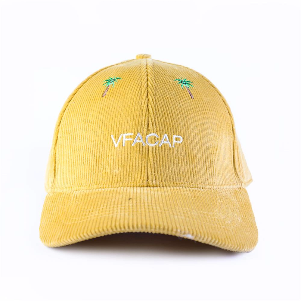 diseño vfa logo gorras de béisbol de pana personalizado