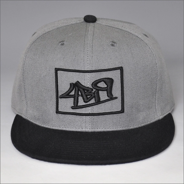 embroidered snapback caps flat brim