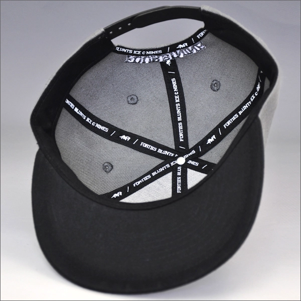 embroidered snapback caps flat brim
