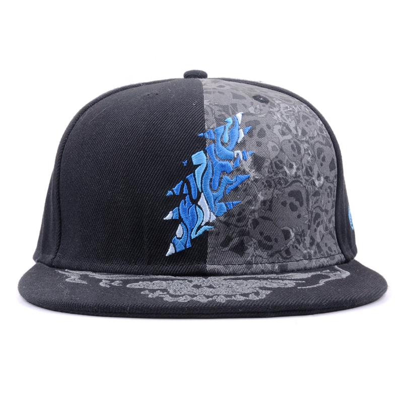 embroidery flat brim fitted snapback hats custom design
