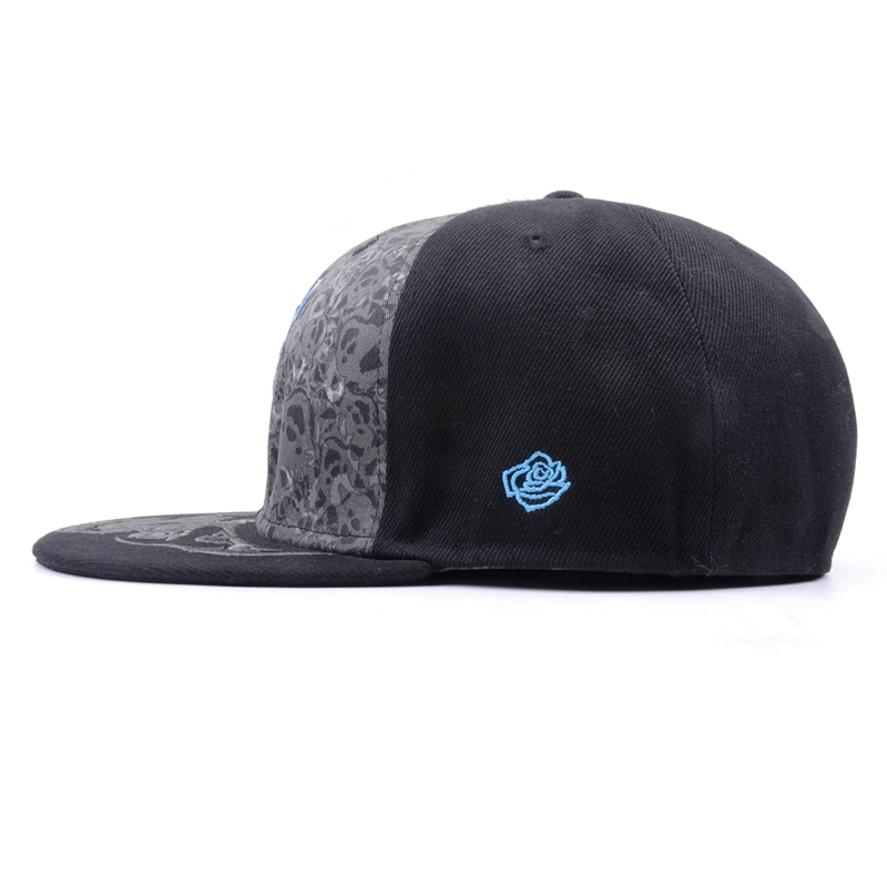 embroidery flat brim fitted snapback hats custom design