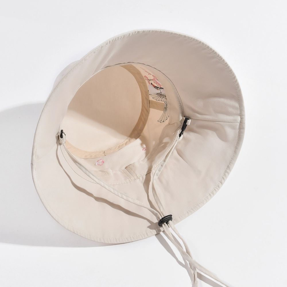 verstellbare Frauen Bucket Hats benutzerdefinierte Stickerei Logo