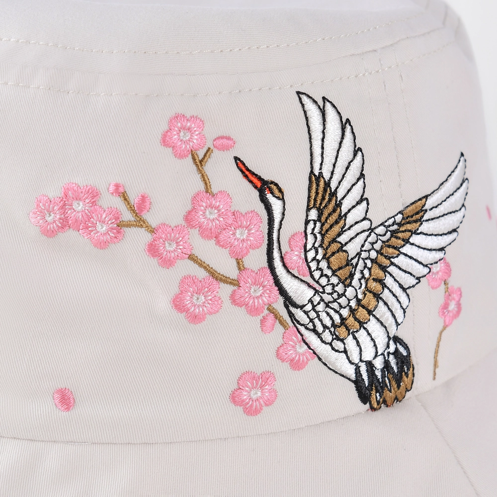 verstellbare Frauen Bucket Hats benutzerdefinierte Stickerei Logo