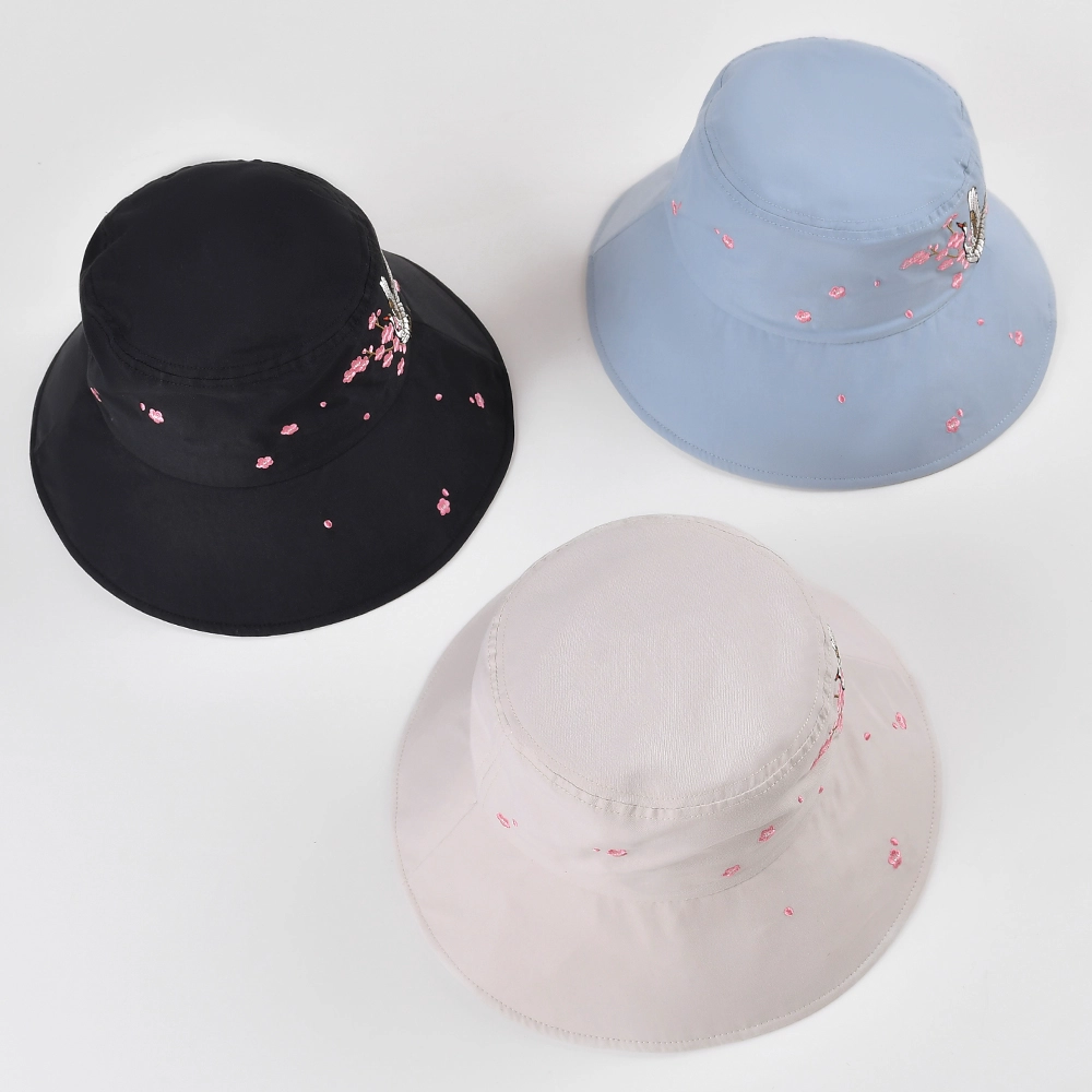 verstellbare Frauen Bucket Hats benutzerdefinierte Stickerei Logo
