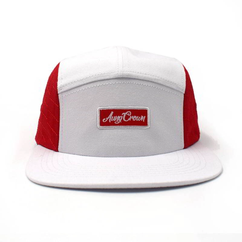 Stickerei Patch 5 Panels Design Logo Hysteresenkappen