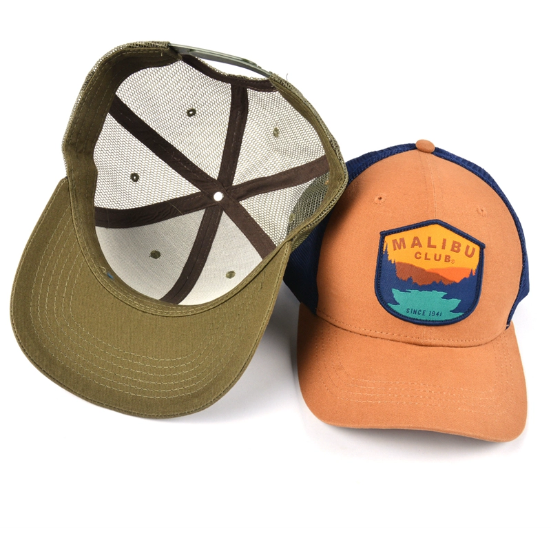 borduurwerk patch baseball sportd trucker caps mesh hoeden