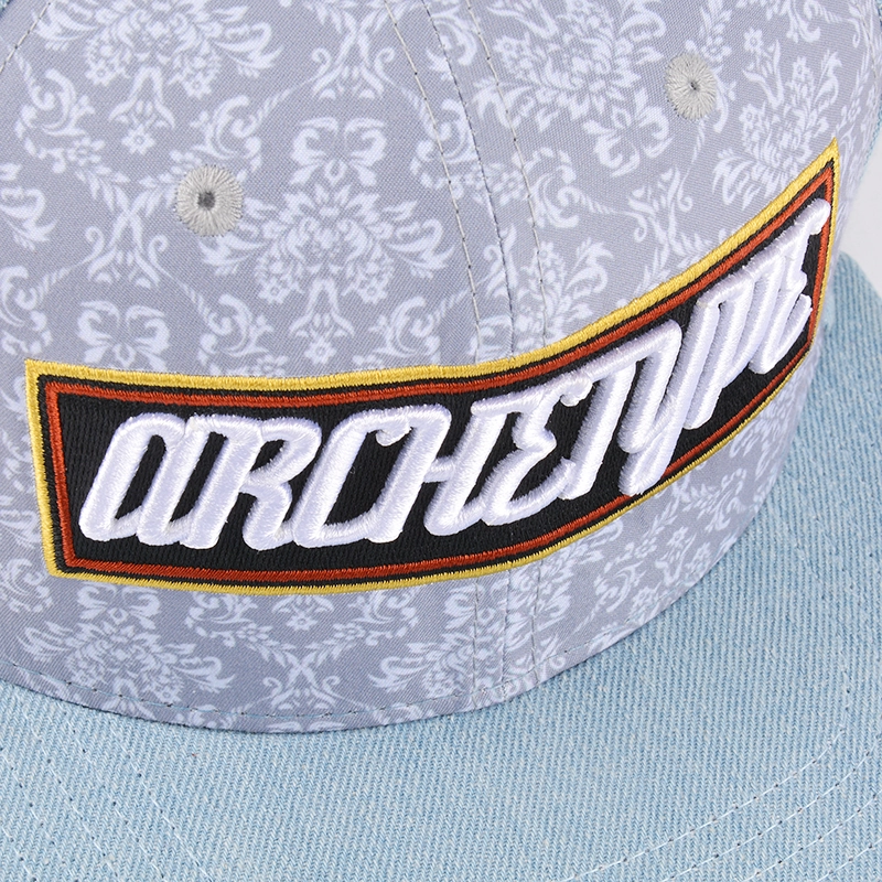 Cappellini snapback con 6 pannelli ricamati personalizzati
