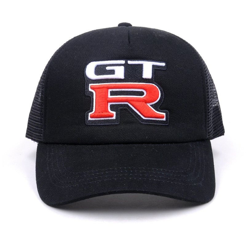 Cappellino trucker con ricamo patch mesh
