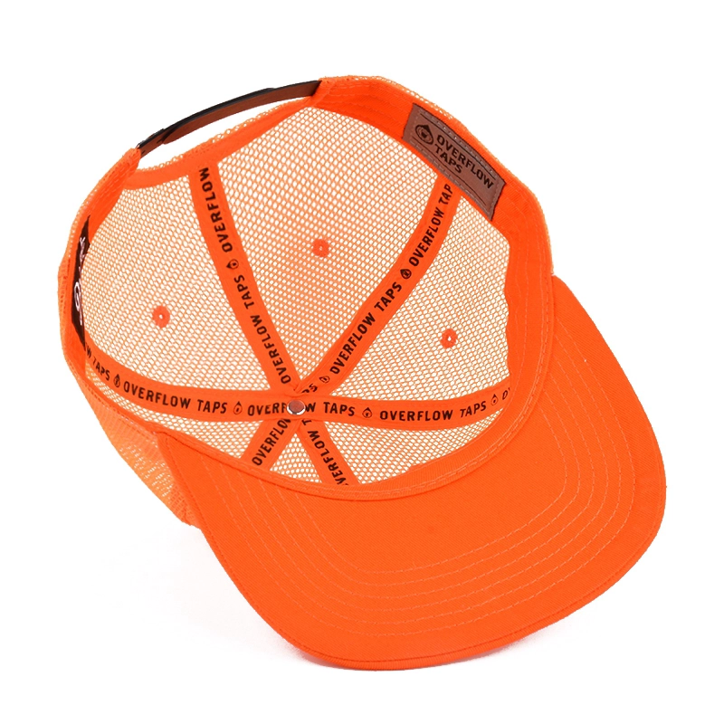 flat brim snapback embroidery all mesh trucker caps