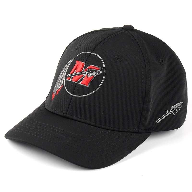 China platte zwarte flexfit baseballcap voor borduren fabrikant