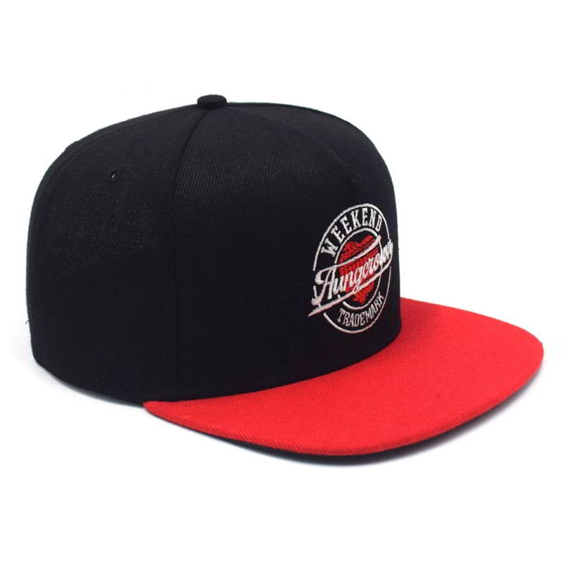 плоская вышивка два цвета Snapback шляпы индивидуальный дизайн логотипа