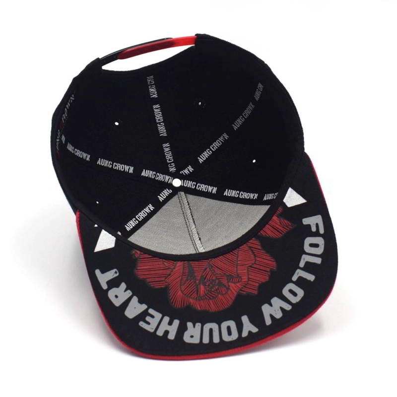 плоская вышивка два цвета Snapback шляпы индивидуальный дизайн логотипа