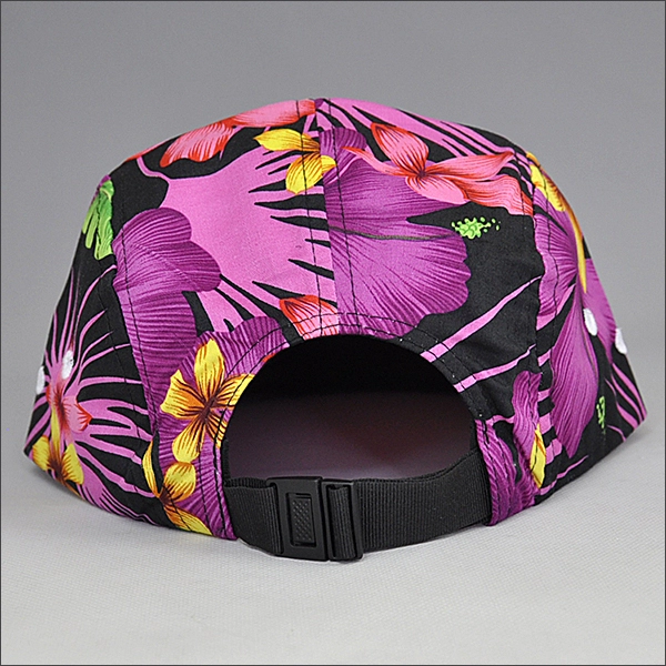 floral 5 panel snapback hats