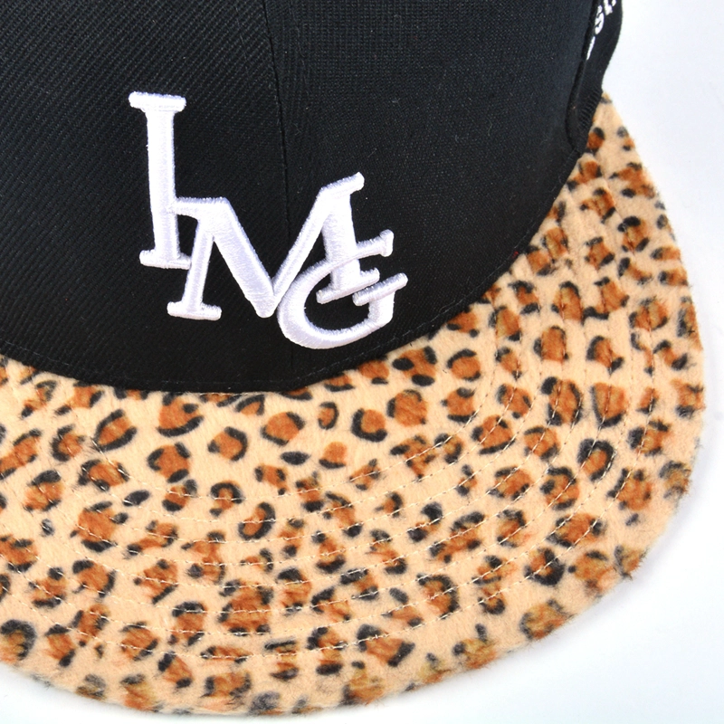высокое качество шляпу поставщик фарфора, leopard brim snapback шляпы