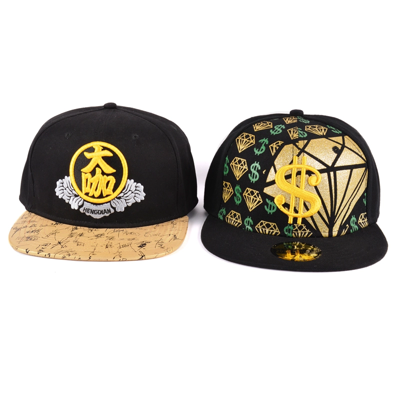 Cappellino snapback con ricamo hip hop 3d