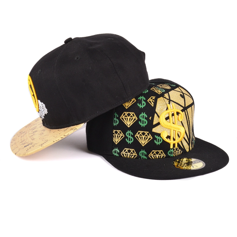 Cappellino snapback con ricamo hip hop 3d
