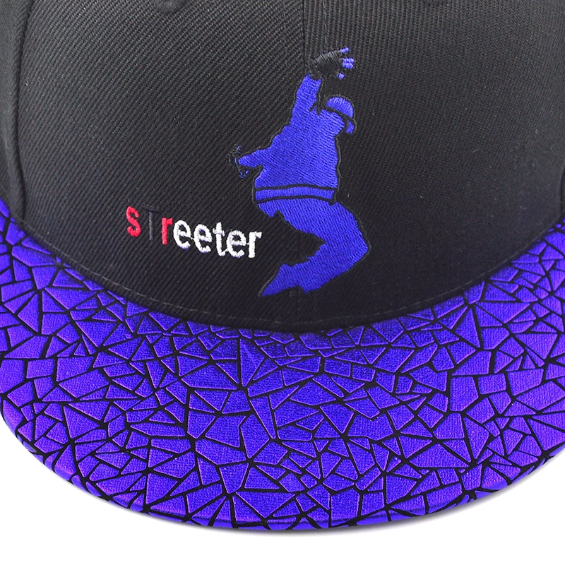 leather brim embroidery fitted snapback caps custom
