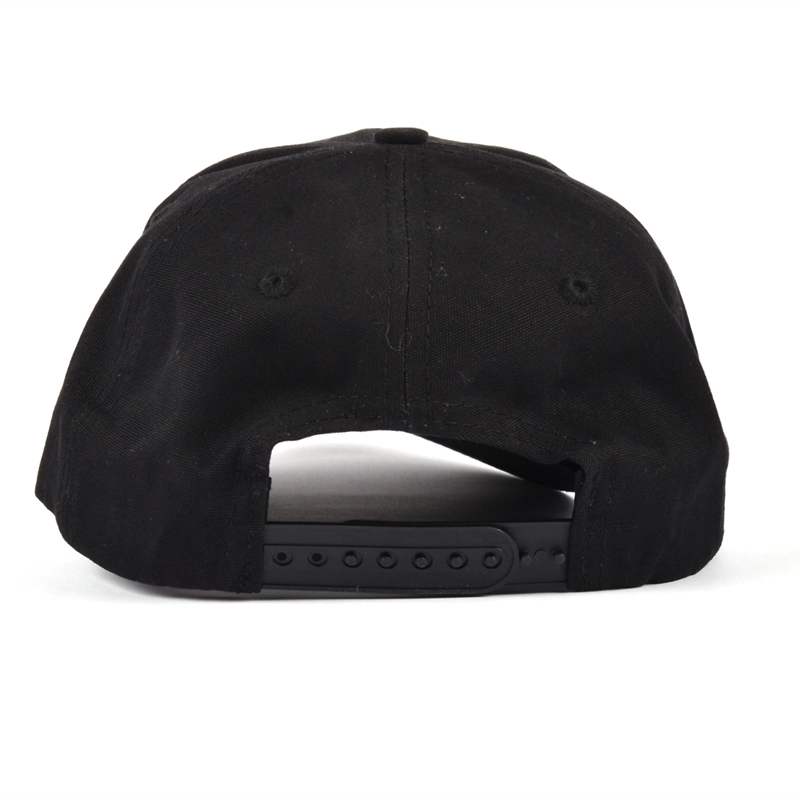 berretti neri in pelle con patch in pelle per lettere