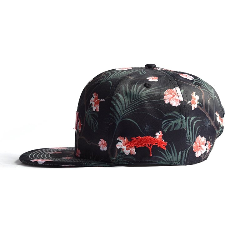 cappellini snapback in pelle con stampa patch personalizzata