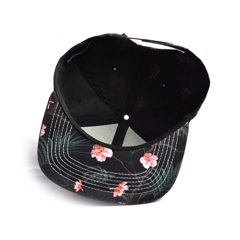 cappellini snapback in pelle con stampa patch personalizzata