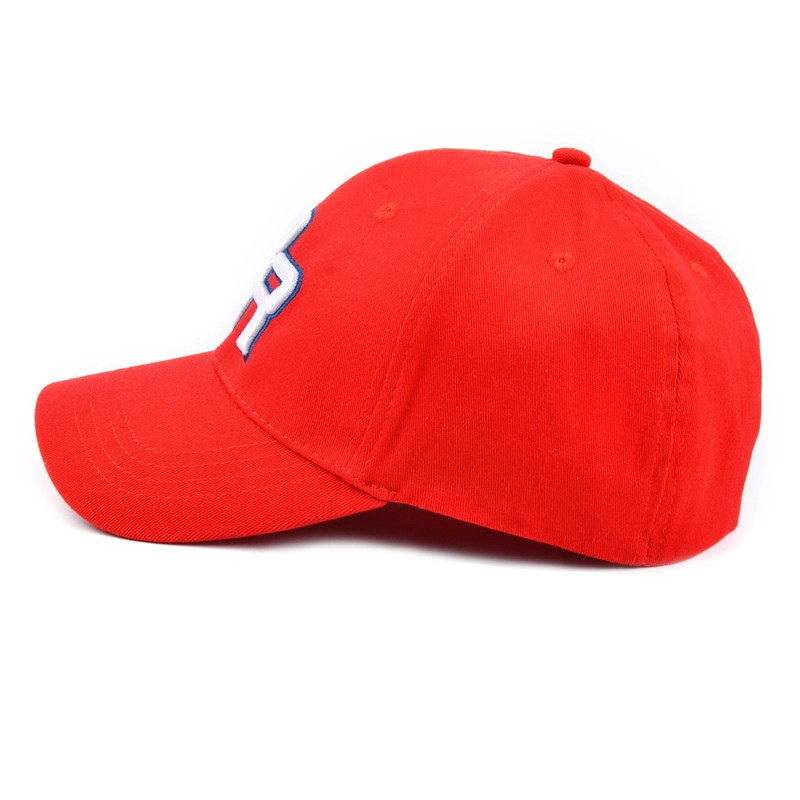 letters embroidery sports red fitted baseball hats custom
