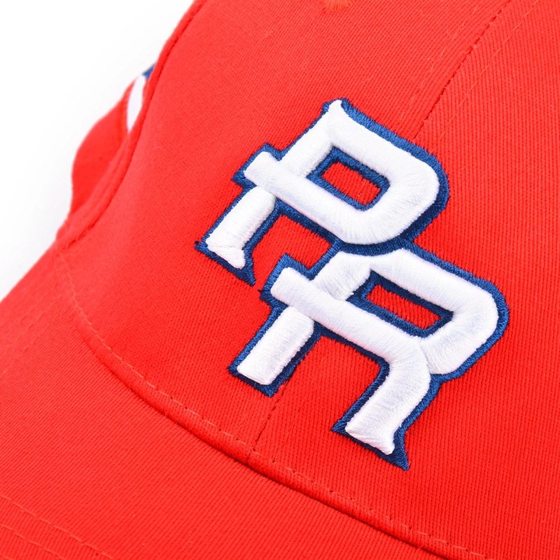 letters embroidery sports red fitted baseball hats custom