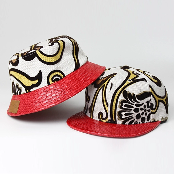 men leather hats/caps