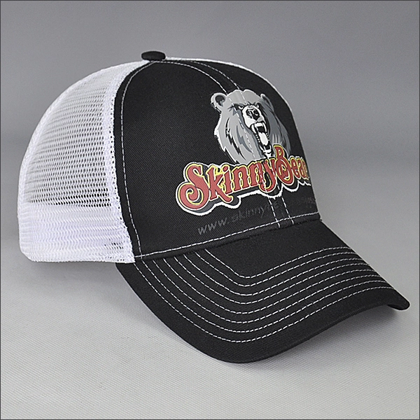mesh curved bill trucker hat snapback cap