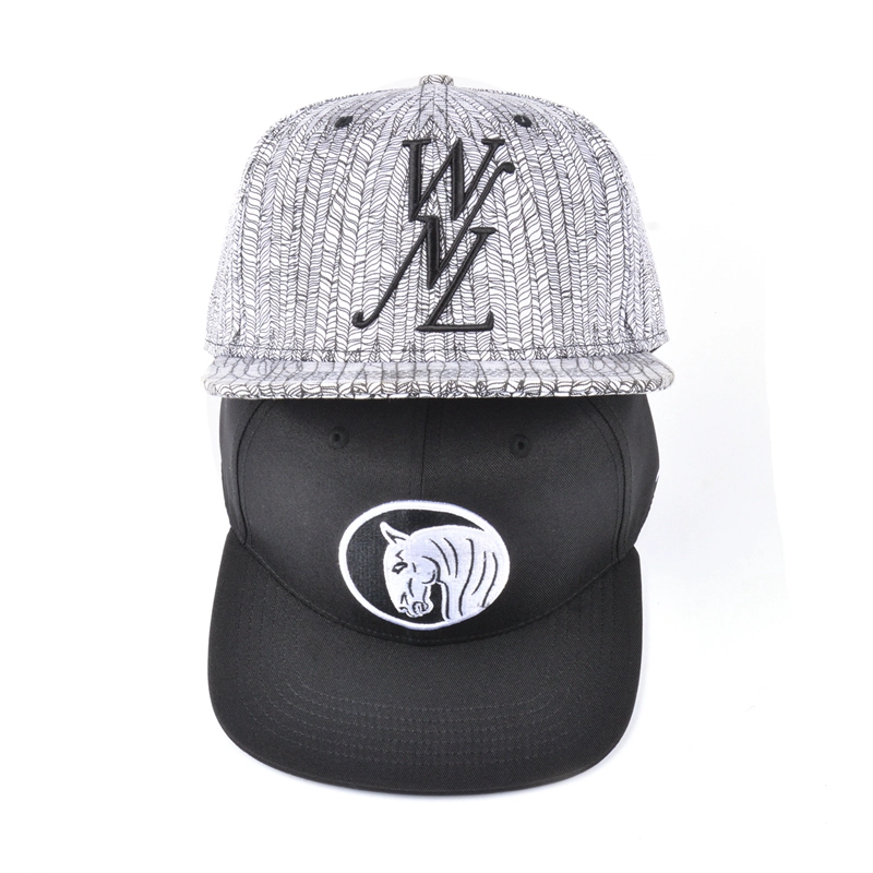 casquettes snapback à bord plat et broderie 3d