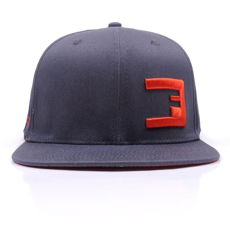 plain 3d embroidery logo fitted snapback caps