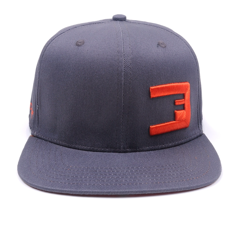 plain 3d embroidery logo fitted snapback caps